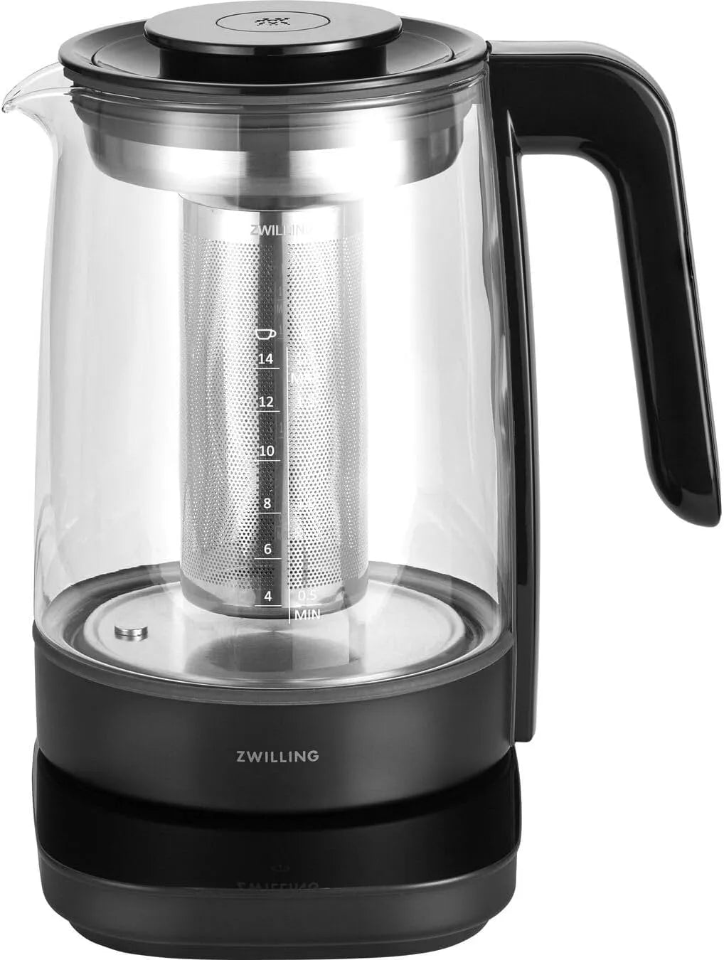 220-240V, Zwilling 1,7 l 1850 W in Schwarz Glas Regelbare Temperatur Warmhaltefunktion 1.70 l 40 60 70 80 93 100 ° C W 50/60 Hz kg 22 x 26 x 20 cm