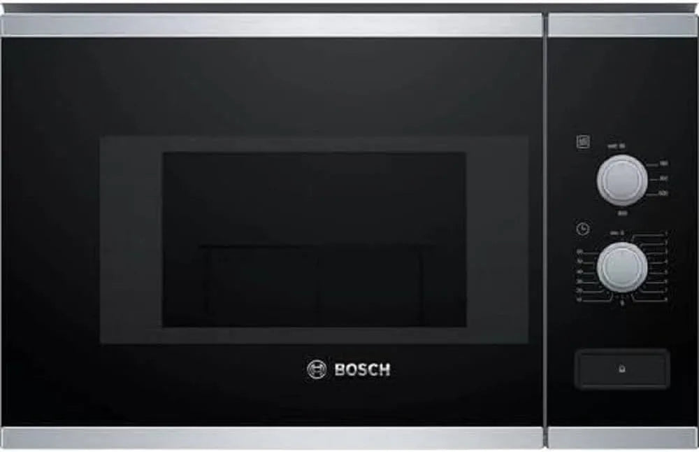 Bosch Mikrowelle BFL520MS0, Fassungsvermögen 20 l, Leistung 800 W, Einbau, Kombigerät, Edelstahl Noir, Acier Inoxydable, in Schwarz