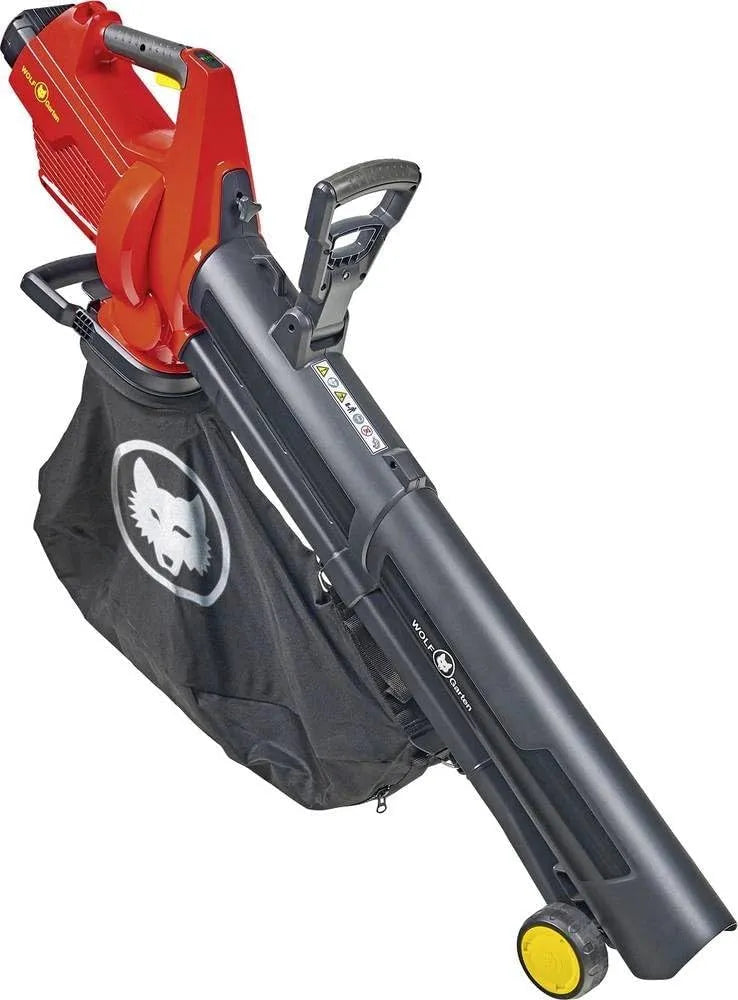 Laubbläser 41AT4BV-650, 2-in-1 Akku, Laubsauger LYCOS 40/480 V #480M3, 480M3/H, Rot, WOLF-Garten
