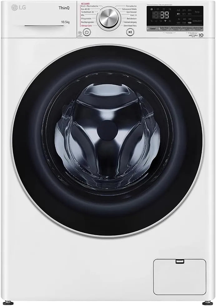 LG Waschmaschine F6WV710P1 1560, Electronics, ThinQ, Weiß, Gewicht 10,5 kg AI DD Steam TurboWash 360°, Umdrehungen, Neue Wohlfühl-Trommel