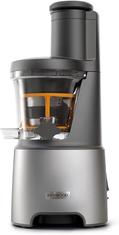Kenwood Entsafter JMP85.00SI, PureJuice Pro, 230 Watt, Slow Juicer für selbstgemachte Säfte, XXL-Einfüllöffnung für ganze Früchte, Silber
