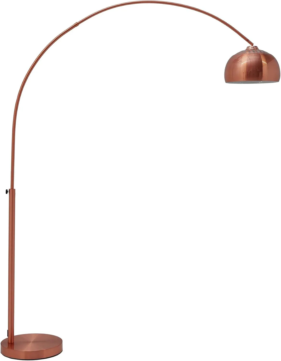 Design Bogenlampe Lounge Deal Kupfer Marmorfuss 170 Invicta Interior, 210cm ausziehbar
