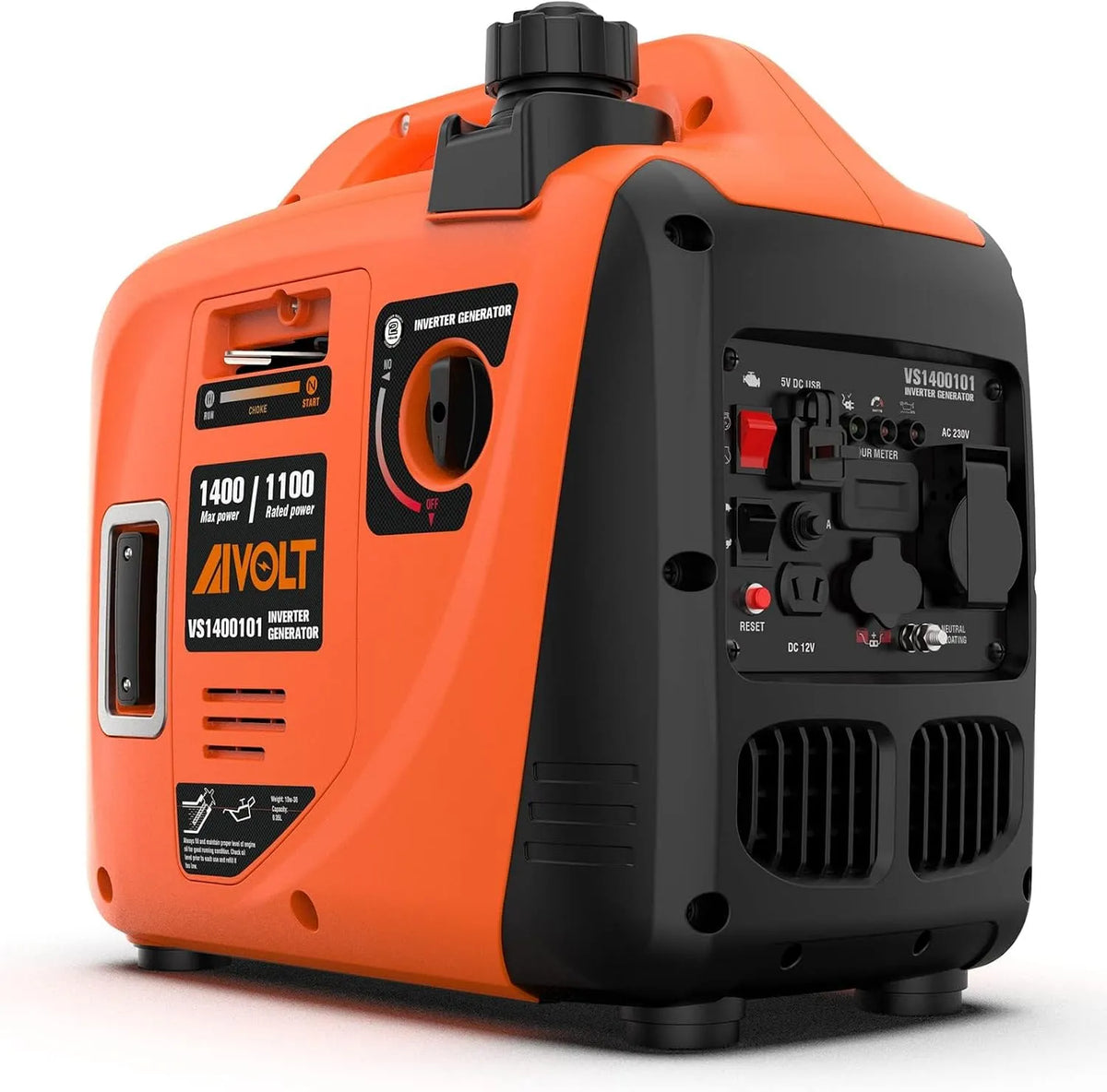 AIVOLT Stromerzeuger, Spannung 12V DC Steckdosen und 230 V Steckdosen, und Hausgebrauch mit 2 USB, Festivals