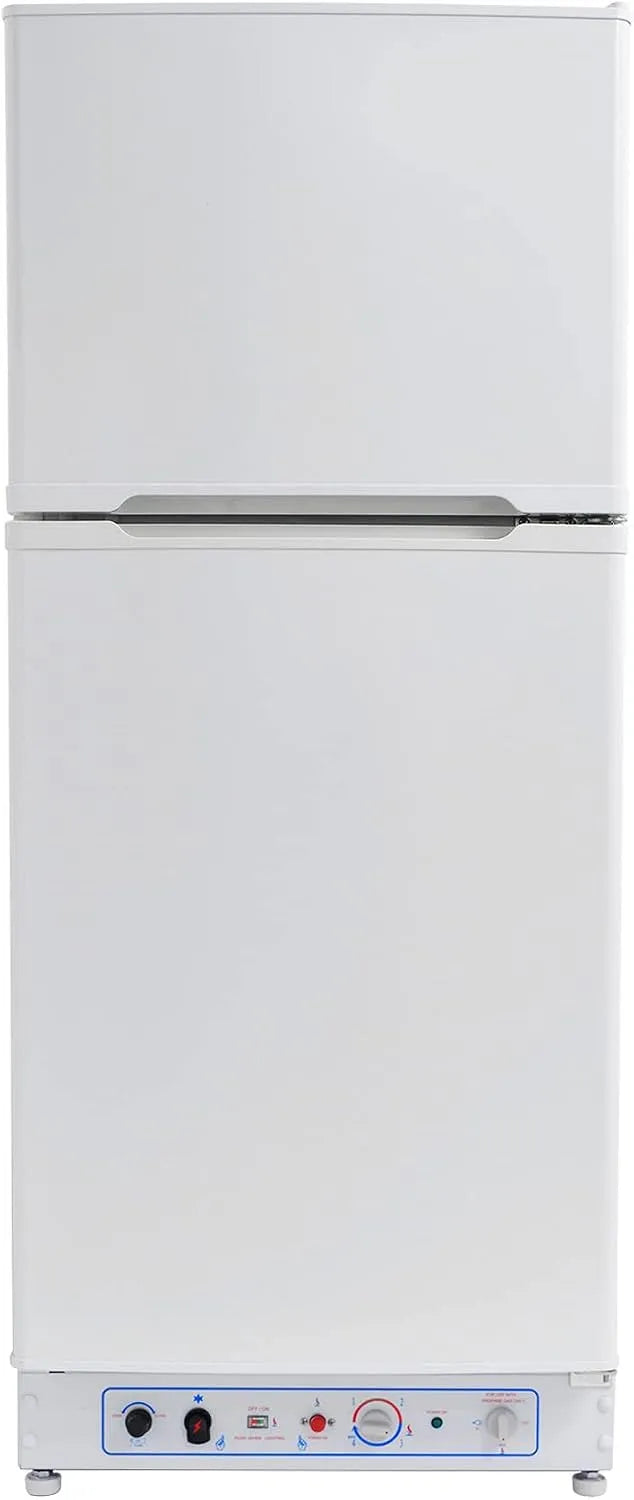 Kühlschrank Gas/230V Smad Gas, Spannung 230V, Kühl-Gefrierkombination 175L, Fassungsvermögen 175L, mit Gefrierfach, für Ferienhaus Garage Wohnzimmer