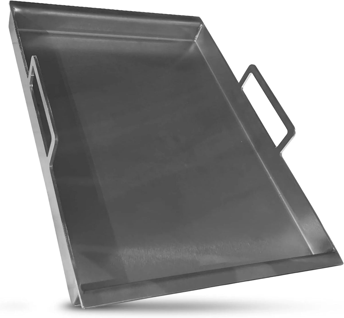 Grill V2A BABOSSA, Plancha aus Edelstahl 45 x 23.5 x 8.5 cm, Teppanyaki Platte 100% Made in Germany, Erstklassige Verarbeitung & Hitzeverteilung