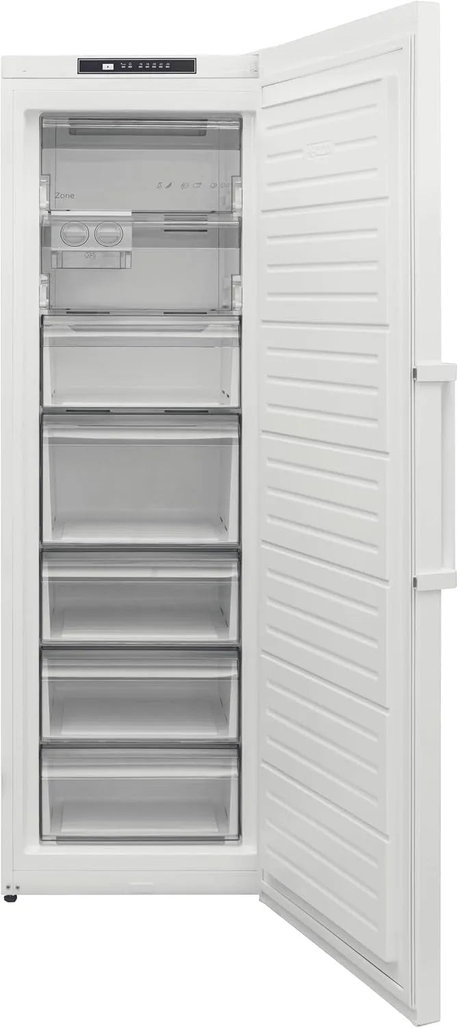 Sharp Gefrierschrank SJ-SC11CMXWD-EU, Fassungsvermögen 279 L Gesamtvolumen, NoFrost, Weiß, in freistehender Ausführung 186 cm, EEK D