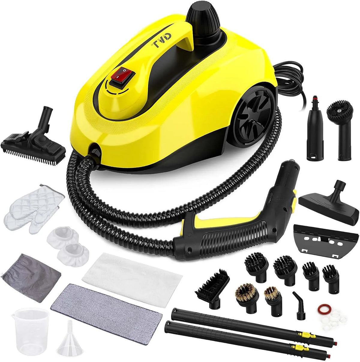 Dampfreiniger TVD, Sofa, mit 5 m extra langem Netzkabel für Bodendampfer, Mehrzweck, Entfernen von Tapeten, Ofen, Teppich, Polster, Bettwanzen