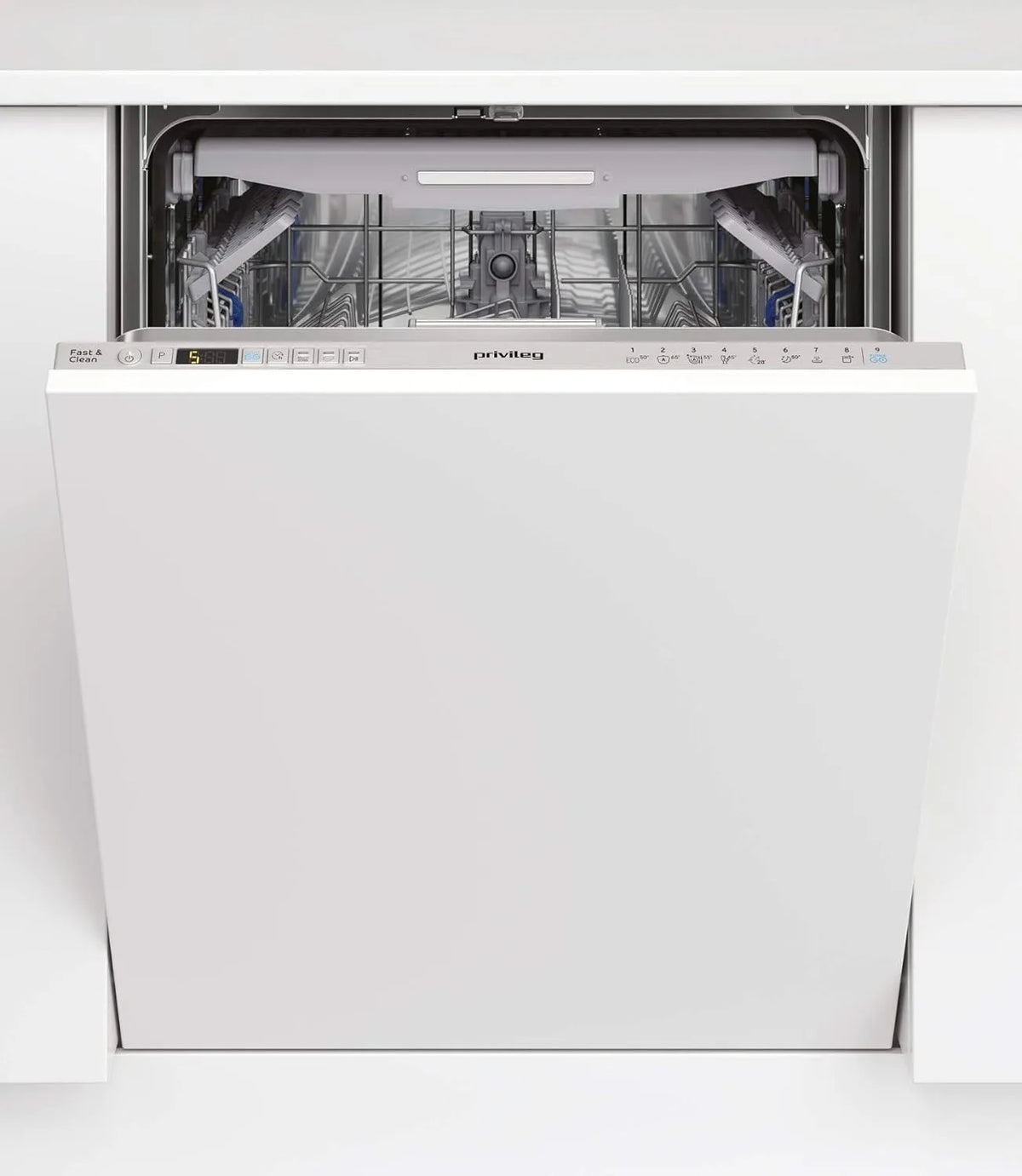Geschirrspüler 3T131, Privileg RIO A FE X Vollintegrierbarer 60 cm, 14 Maßgedecke, Fast&Clean 28', Energieklasse D, Auto Door, Push&Go