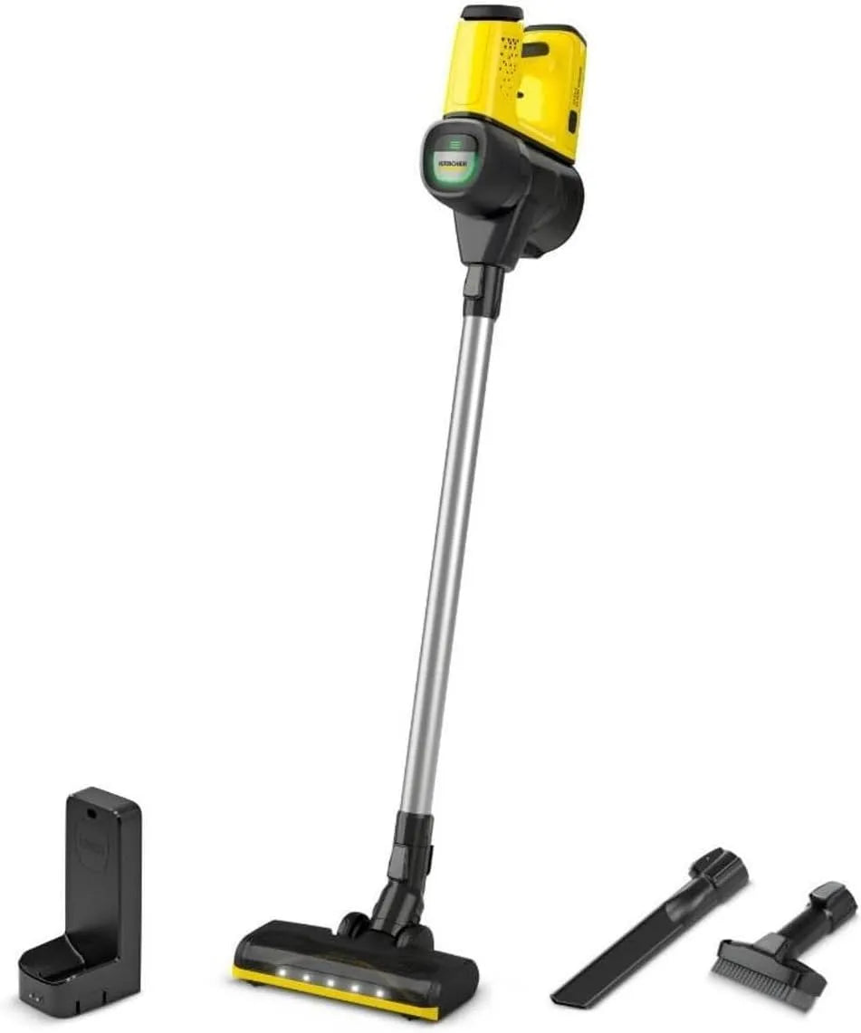Kärcher Akku-Staubsauger, Gewicht: 2,8 kg, 2 Saugstufen, Wandhalterung mit Ladefunktion, Staubbürste, VC 6 Cordless ourFamily, Spannung 25,2 V Akku