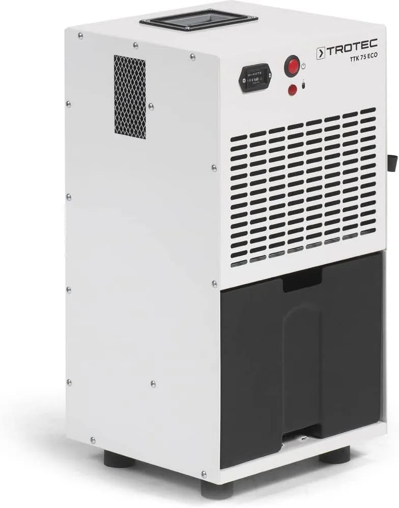 Trotec Luftentfeuchter TTK 75 ECO l/24h, Entfeuchter Entfeuchtung Raumentfeuchter 21 l, 24h geeignet für Räume bis 45 m², 110 m³, Modell l