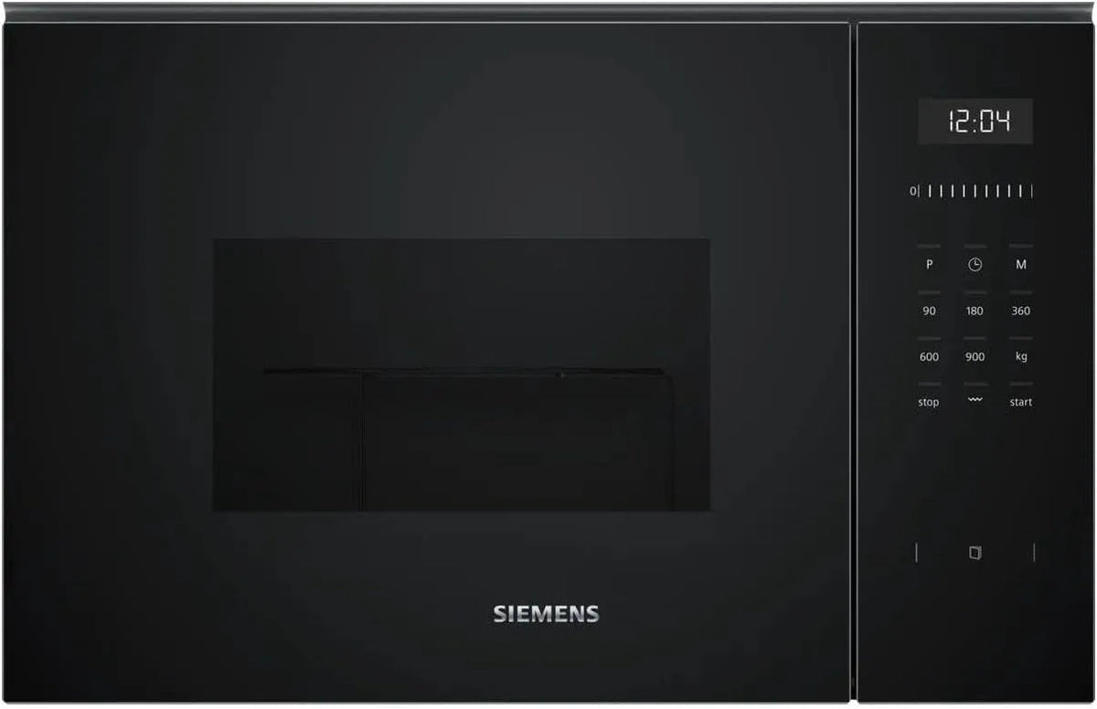 Siemens Mikrowelle BE555LMB1 iQ500, Maße 59 x 38 cm, Leistung 900 W, Fassungsvermögen 25 L Garraum Edelstahl, cookControl 8 Automatikrogramme