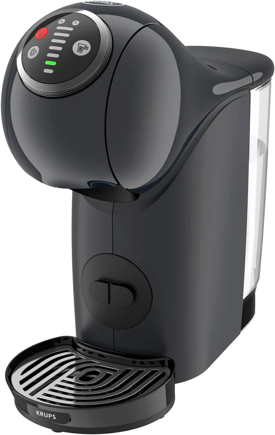 Krups Kaffeemaschine KP340B, Fassungsvermögen 0,8 Liter Kapazitat, kompakte Kapselkaffeemaschine, kosmisch-Farbe Grau, 1500 Watt