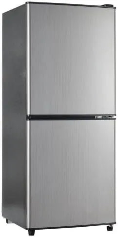 Kühlschrank Merax Retro, Fassungsvermögen 60L + 46L Gefrierschrank, 166 kWh, Energieklasse E, Jahr, Fassungsvermögen 106L Mini, mit Gefrierfach