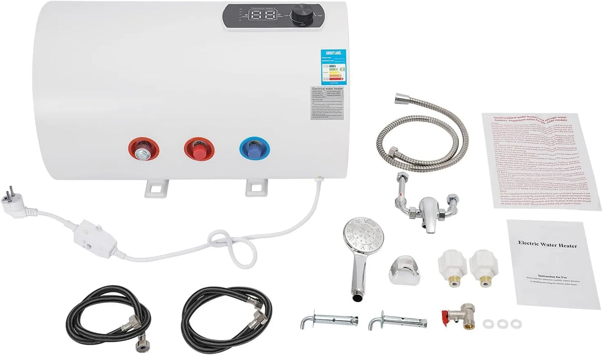 Warmwasserbereiter, Horizontal Wasserheizung Maximale 75 °C Elektrischer ÜBERTISCH 40L Untertischboiler für Küchenspüle