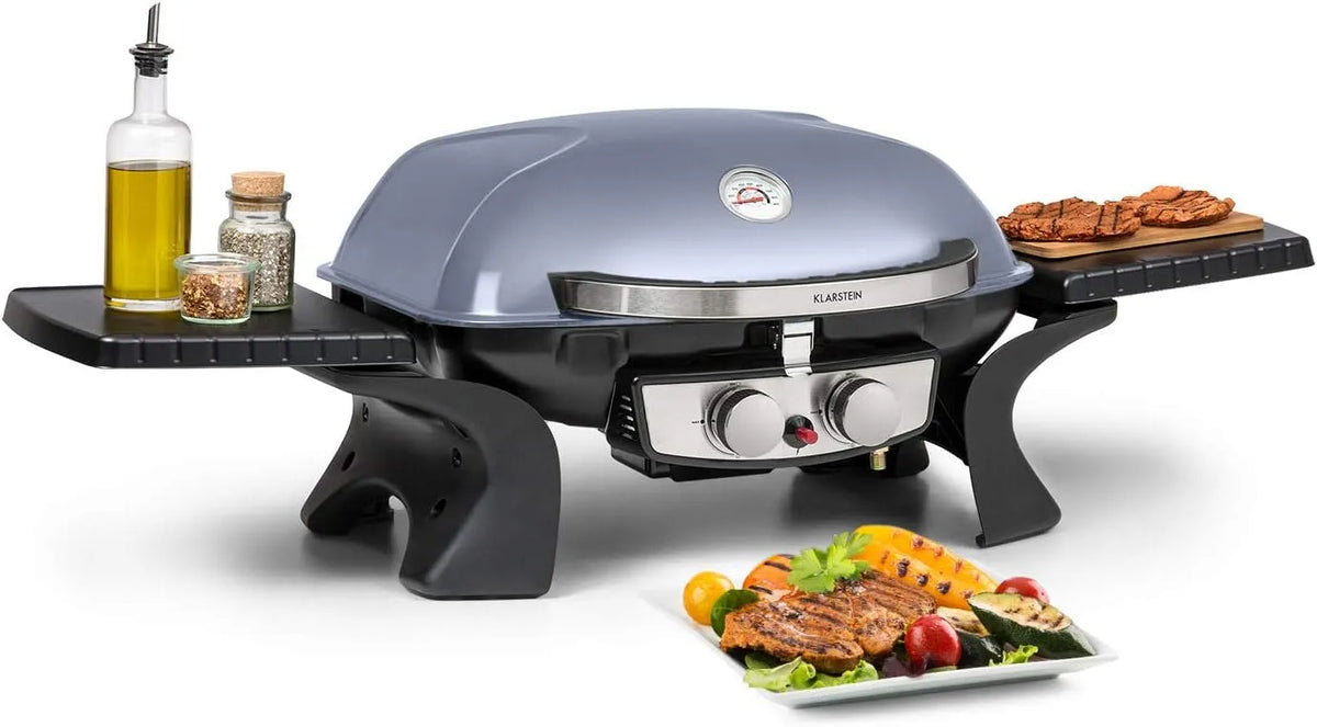 Klarstein Gasgrill, Leistung 4,4 kW, 15000 BTU, 2 x Brenner, Verbrauch: 363 g, 300 °C, Parforce Duo BBQ-Gasbrenner, Gastyp: Butan, Propan
