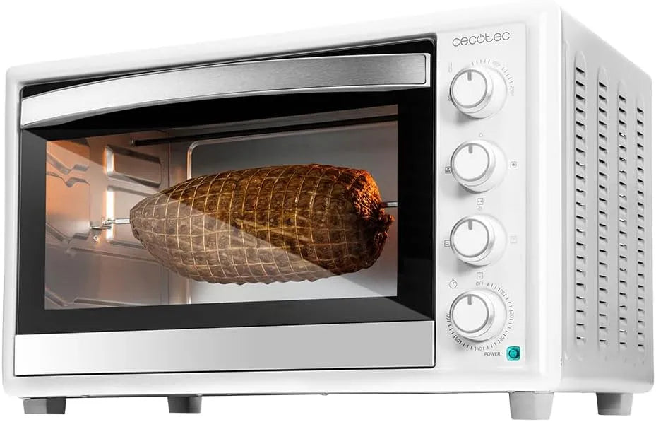 Cecotec Tischkonvektionsofen 46 Liter Bake&Toast White Gyro. 2000 W 4600, 12 Funktionen, Temperatur bis zu 230º, Innenbeleuchtung, Doppelglastür