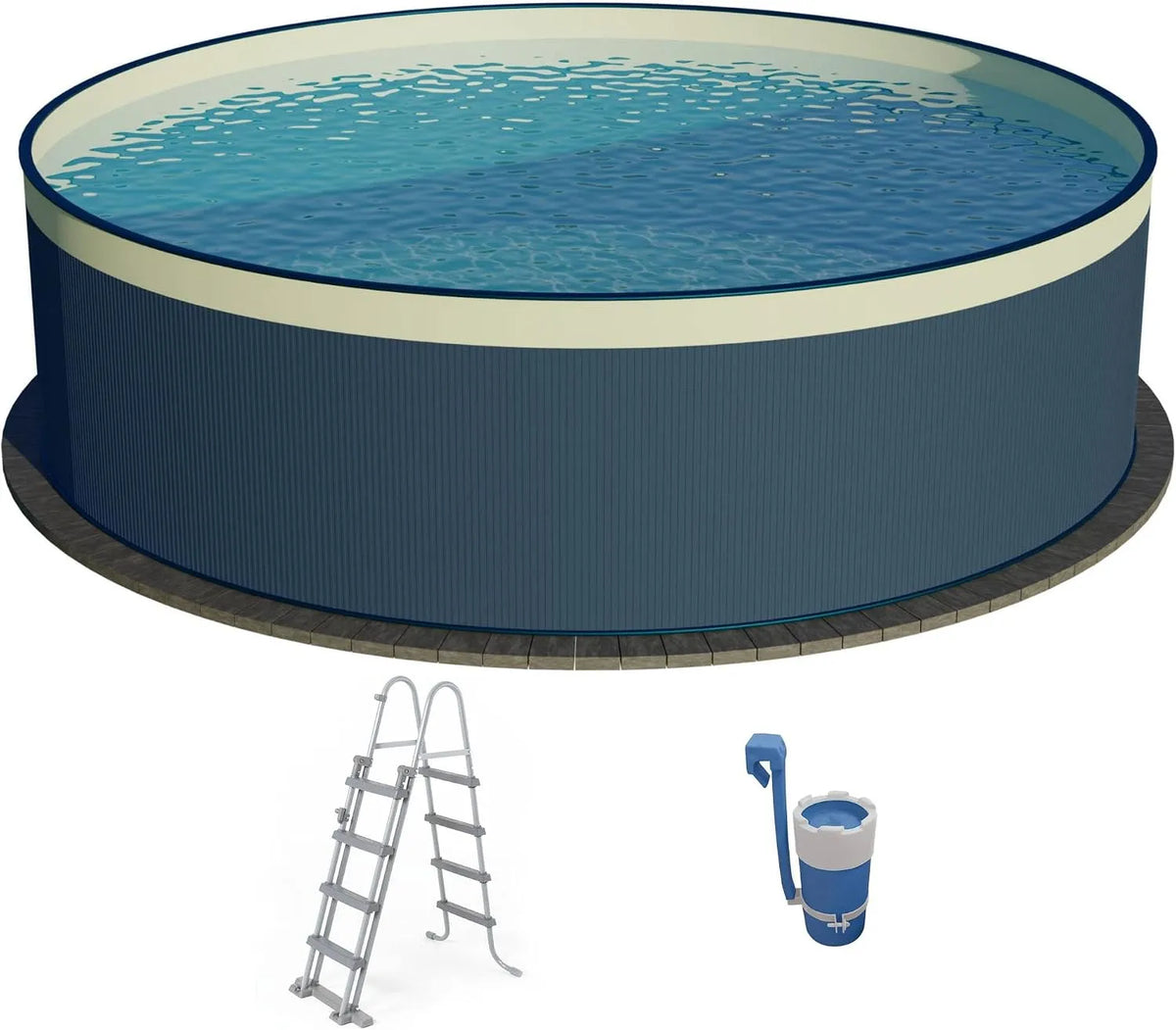 Pool PLANET, Stahlwand Rundbecken Ø 450 Tiefe 90 cm Stahlmantel 0,3 mm