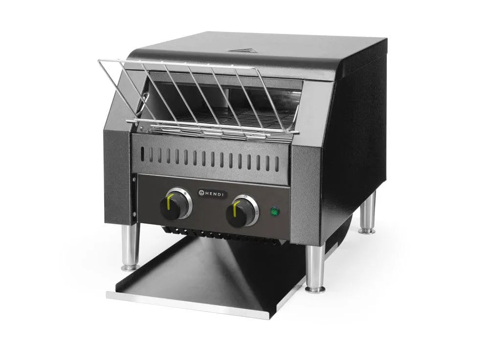Hendi Toaster 418x368x, Einstellbar Röstzeit bis zu 3 minuten, Spannung 230V, Leistung 2240W, 387mm, Durchlauf, doppelt, Förderbandtoaster