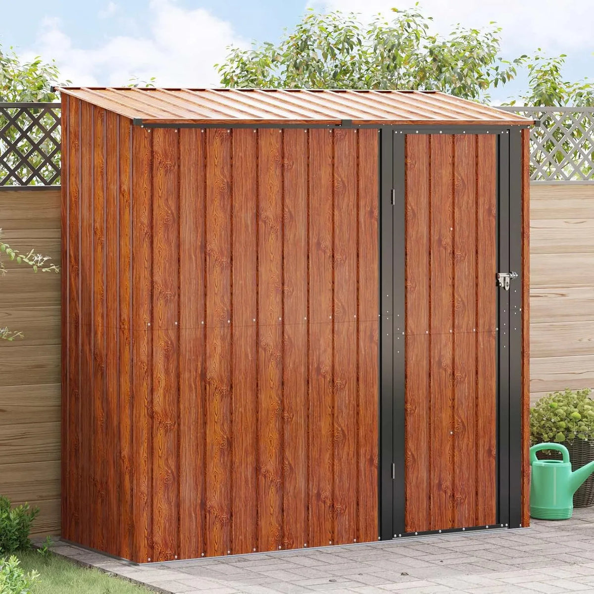 Braun Model42011304 Gartenhütten 203 x 85,5 x 200 cm Metall Gartenmöbel