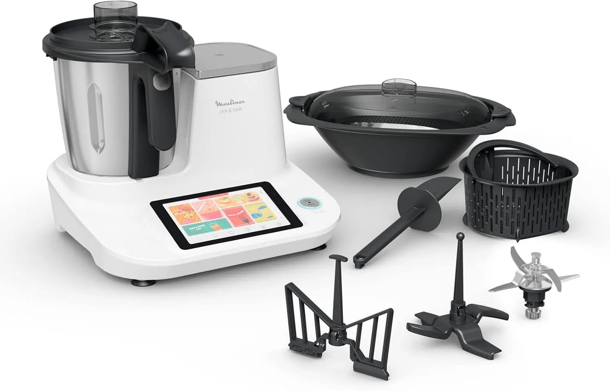 Moulinex Küchenmaschine, Fassungsvermögen 3,6 l, 32 Funktionen, digitales Touch-Display, Leistung 1400 W, 10 automatische Programme