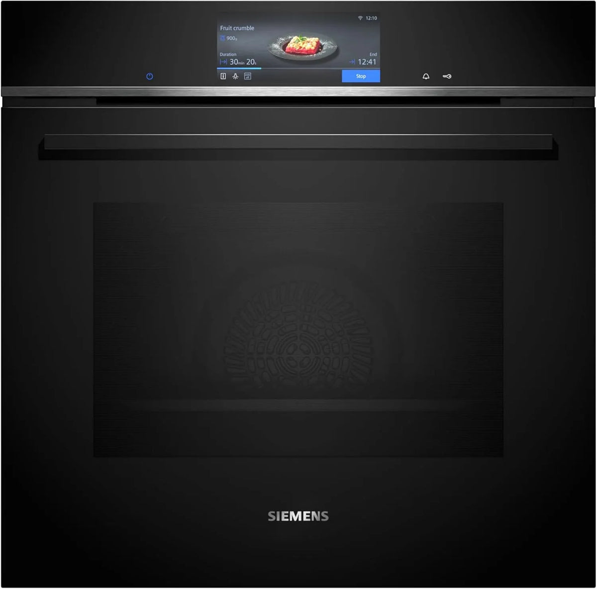 Siemens Backofen HB778G3B1 iQ700, Maße 60 x 60 cm, 4D Heißluft, Smarter Einbau, Made in Germany, Pyrolyse & Hydrolyse Selbstreinigung, Air Fry