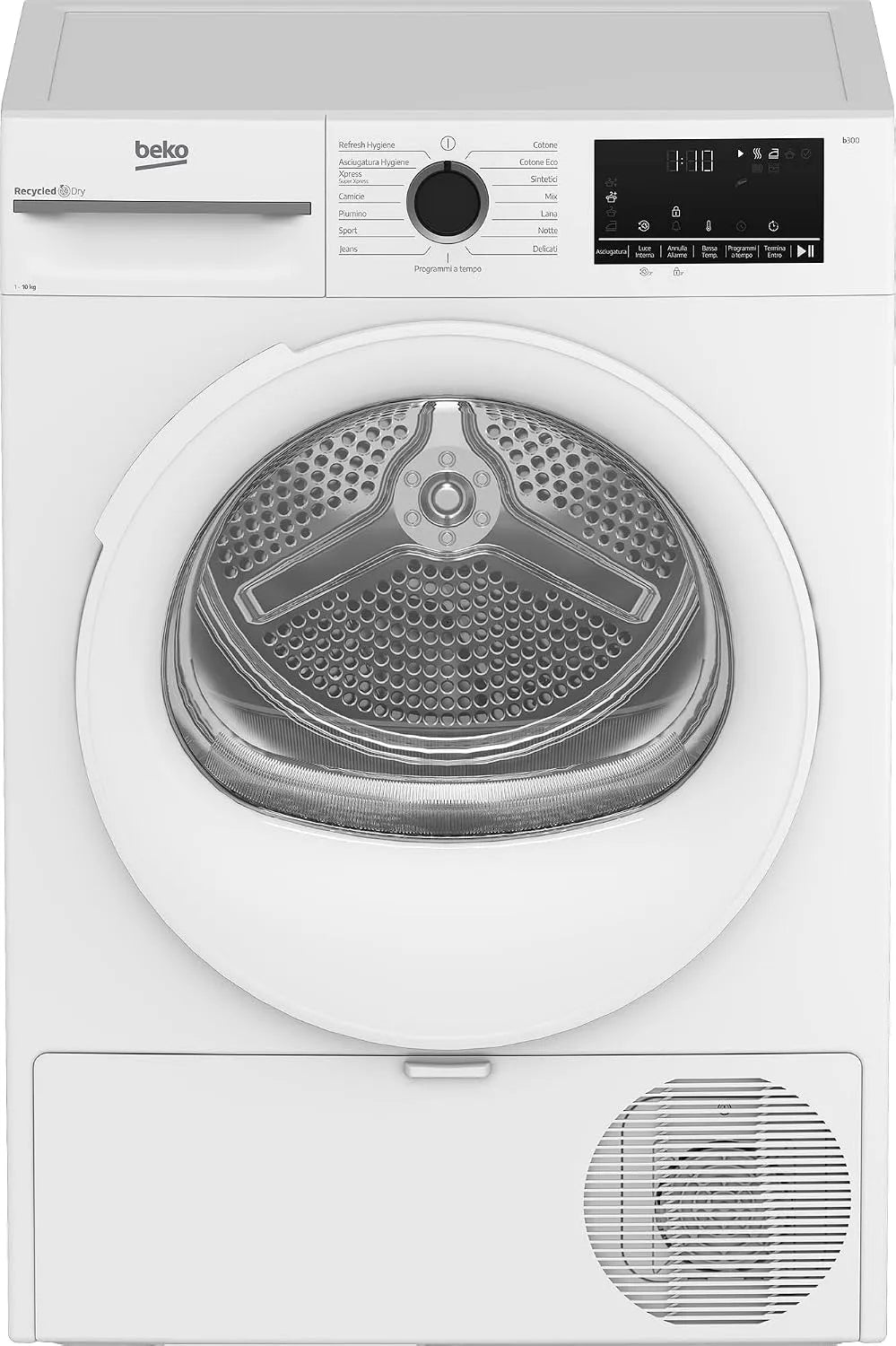 Beko Wäschetrockner BMT104EW, Gewicht 10 kg, Maße 84,6 x 59,8 x 67,2 cm, 15 Betriebsprogramme, in freistehender Ausführung, Invertermotor
