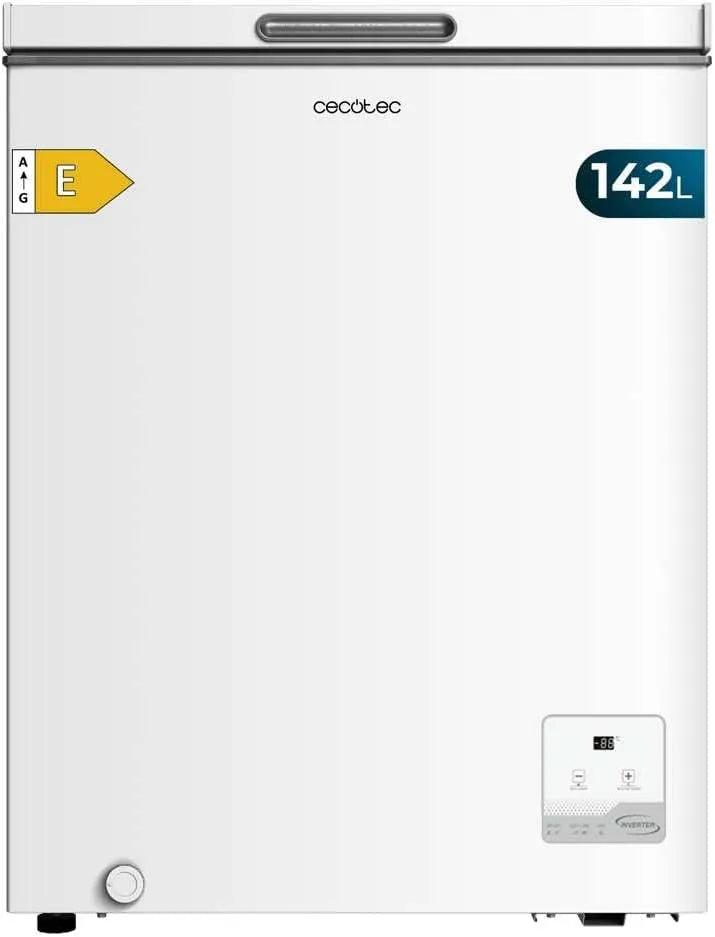 Cecotec Gefrierschrank, Inverter-Plus-Modus, Schnellgefrieren, elektronische Steuerung, Doppelfunktion, Innenkorb, Energieklasse E.