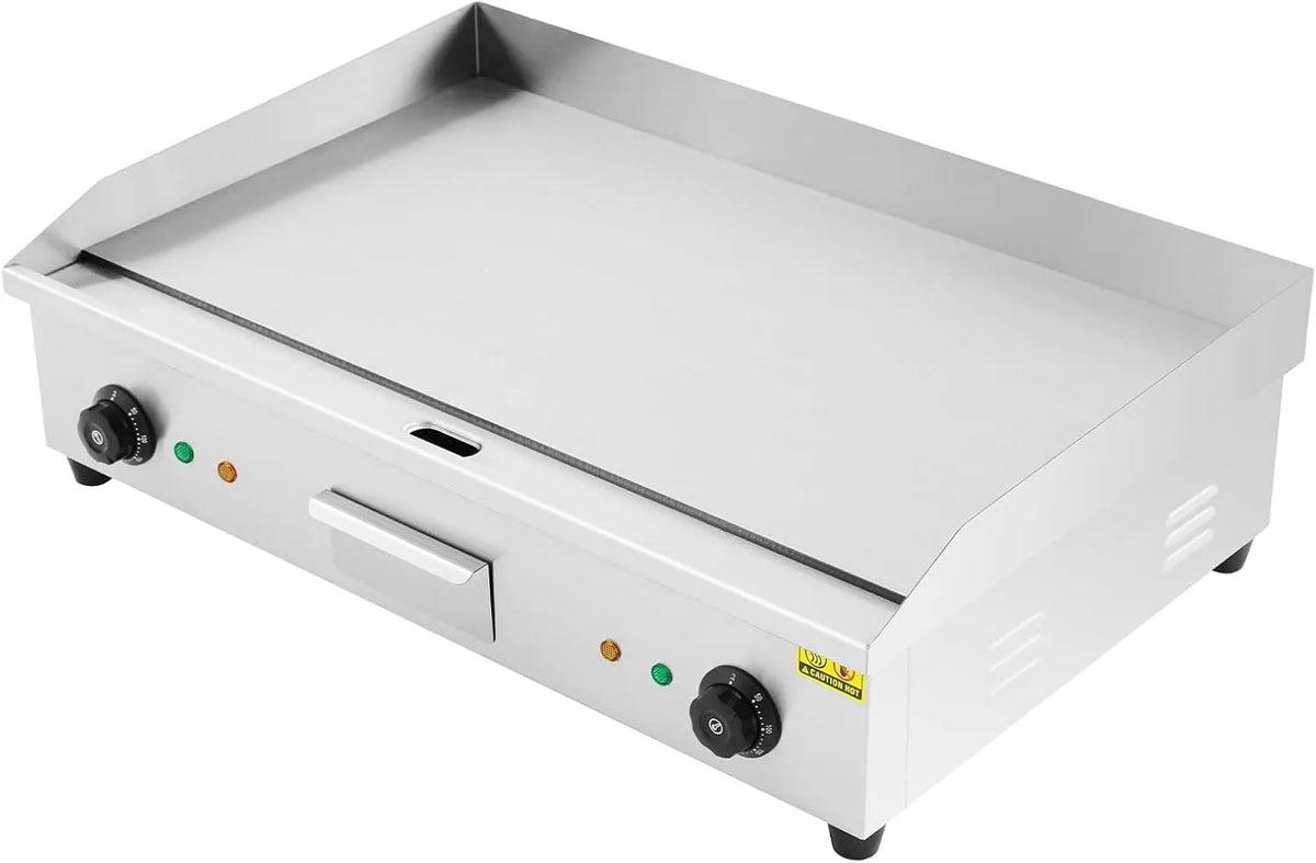 Grill, Gewerblicher Tischgrill für Teppanyaki, Elektrische Grillplatte 4.4KW Professional, Fleisch und Pfannkuchen