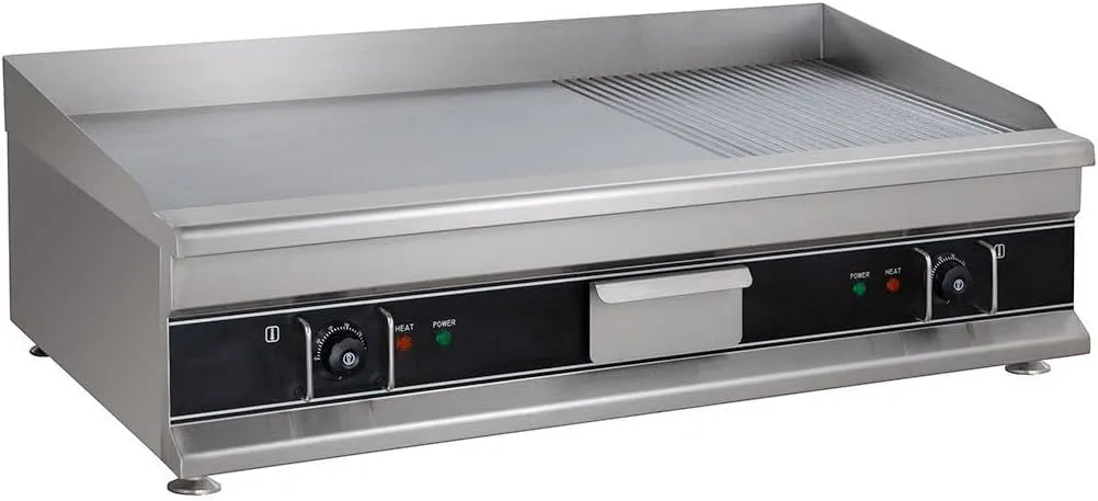 Grill, Tischgerät Gastronomiebedarf, Elektro-Grillplatte Eco 998x398 ½ glatt