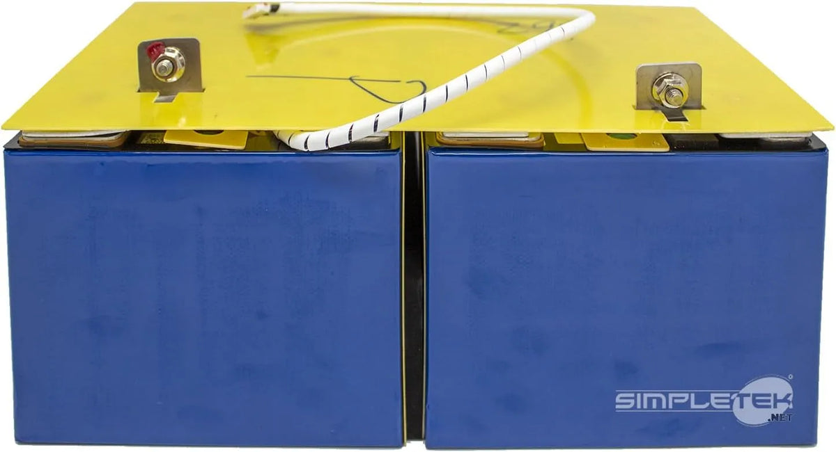 Modell LiFePO4 SIMPLETEK, Batteriepack, generalüberholt, mit 12 Zellen für Photovoltaik-Wechselrichter 19,2 V 100 Ah wiederaufladbar
