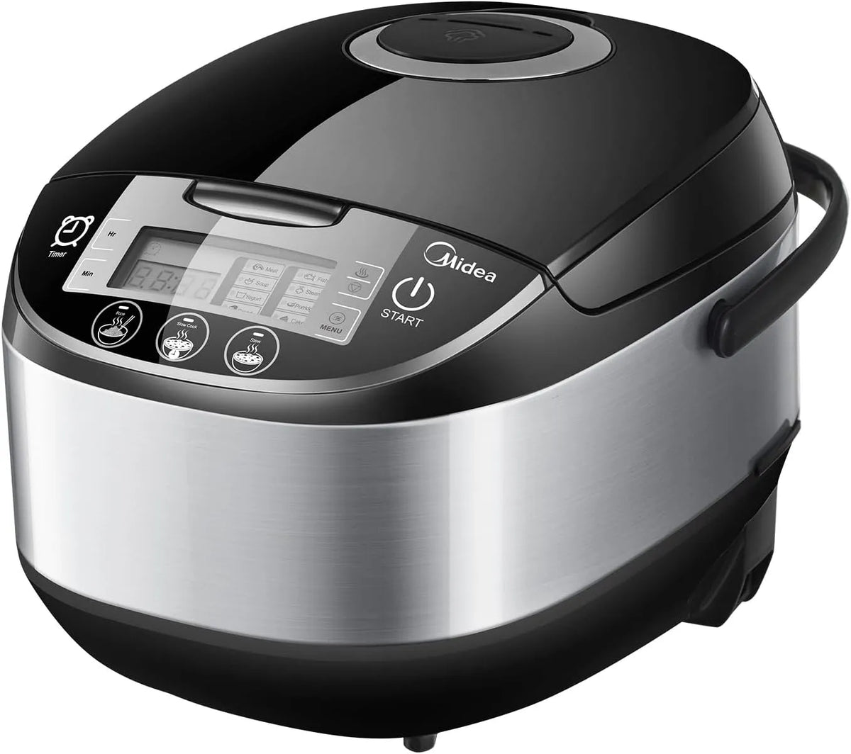 Midea Modell 24h, Rice Cooker 5 L für 2-10 Personen, Multikocher mit 11 Betriebsprogramme, Reiskocher, Löffel & Messbecher, Timer