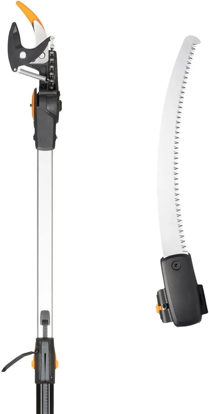 2-teilig UPX86 UPX82 1077330 Fiskars Schneidgiraffen-Set, Bypass Teleskop-Schneidgiraffe, Länge 2,4, 4 m