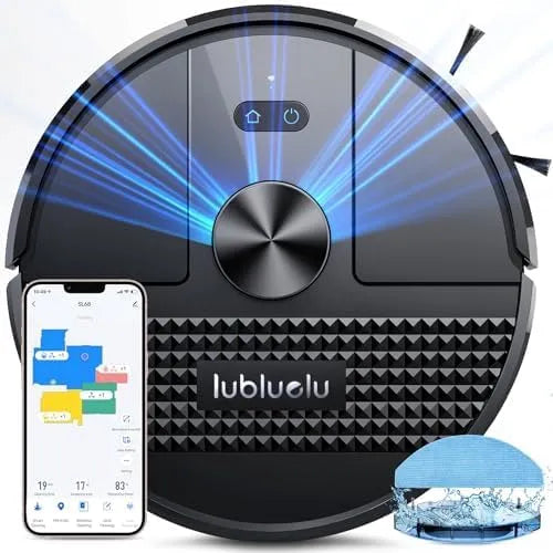 Saugroboter SL68 Lubluelu, 54 dB Roboterstaubsauger mit Anti-Siphon-Technologie, 24 No-Go Zonen, 150 Min Laufzeit, APP Steuerung