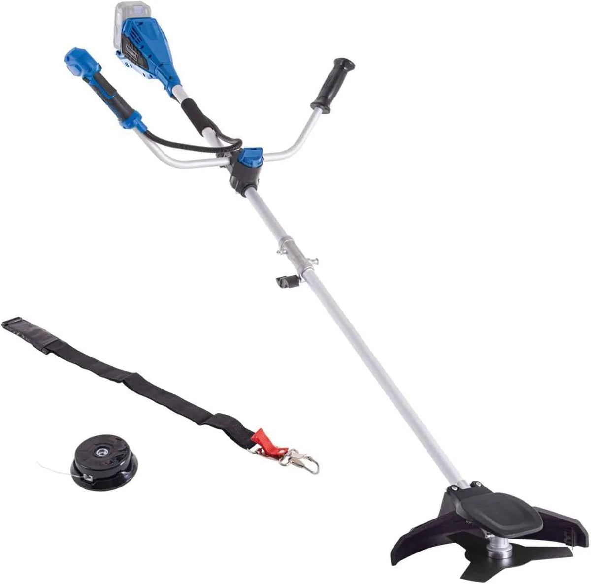 Scheppach Rasentrimmer BC-BCH330/20-X 20V-IXES-Serie, Schnittbreite & Motorsense 330, 255mm, Fadenspule 4m mit Tippautomatik, 10 Jahre