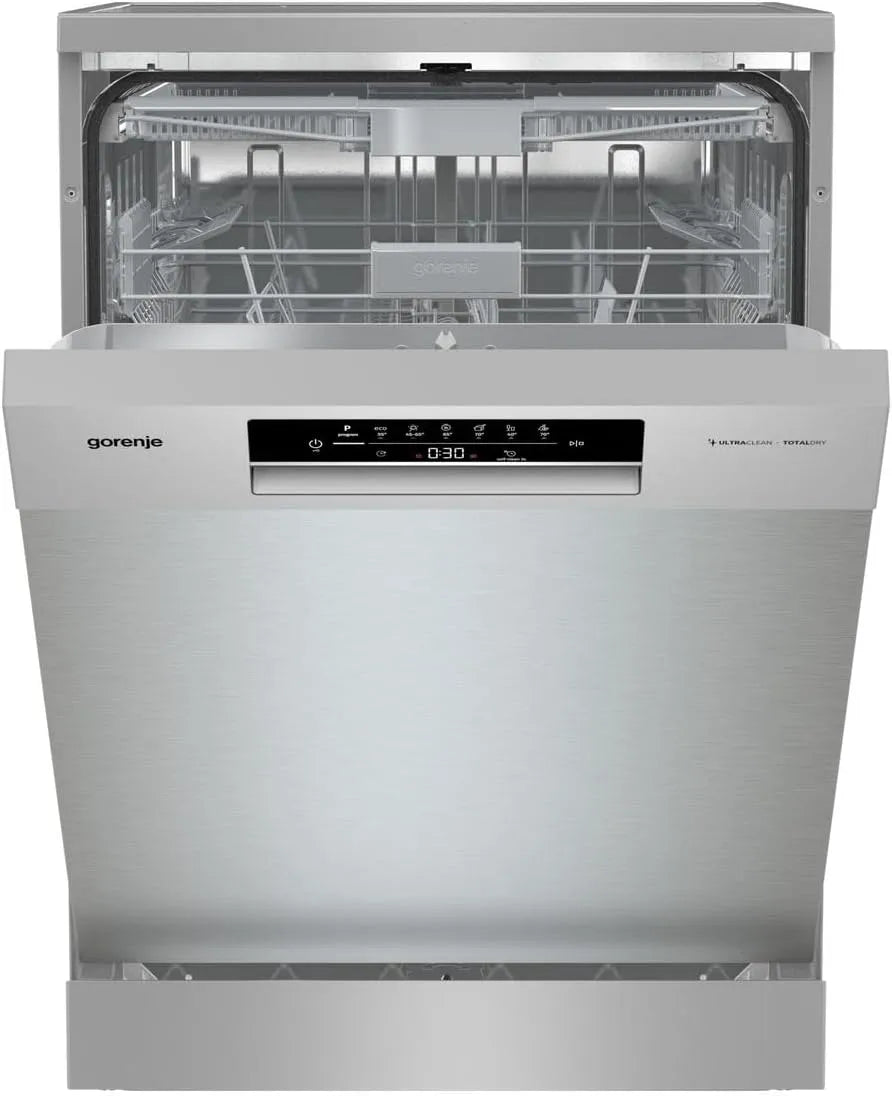Gorenje Geschirrspüler GU642C90X, Maße 81,6x59,8x57,5 cm, 3 in 1 Funktion, 60 breite, 14 Maßgedecke, 6 Betriebsprogramme, Hygiene-Programm, TotalDry