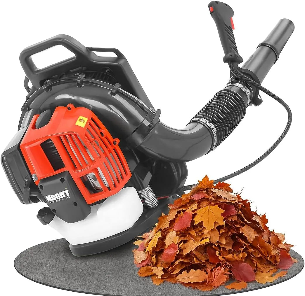 Laubbläser HECHT, 52 cm³, Gewicht 8,3 kg leicht, 2 Takt-Motor, Starke 2,0 PS, 864 m³/h, bis 180 km/h, Benzin, Kabellos ohne Strom