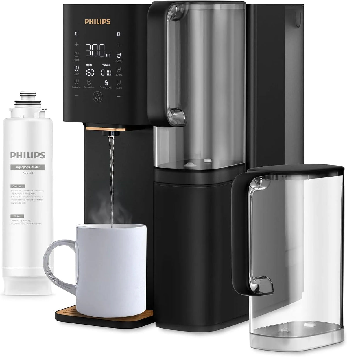 Philips Modell, Water Umkehrosmose-Wasserstation ADD6920BK01/10, Water Umkehrosmose-Wasserstation, Aquaporin Inside: Eliminiert bis zu 110 Substanzen