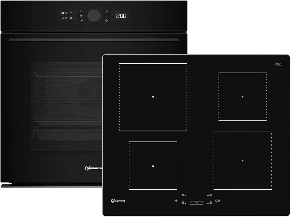 Bauknecht Induktionskochfeld BBI5S8HM1SK 5160S, BAKO HYDRO Set Backofen + BQ AL