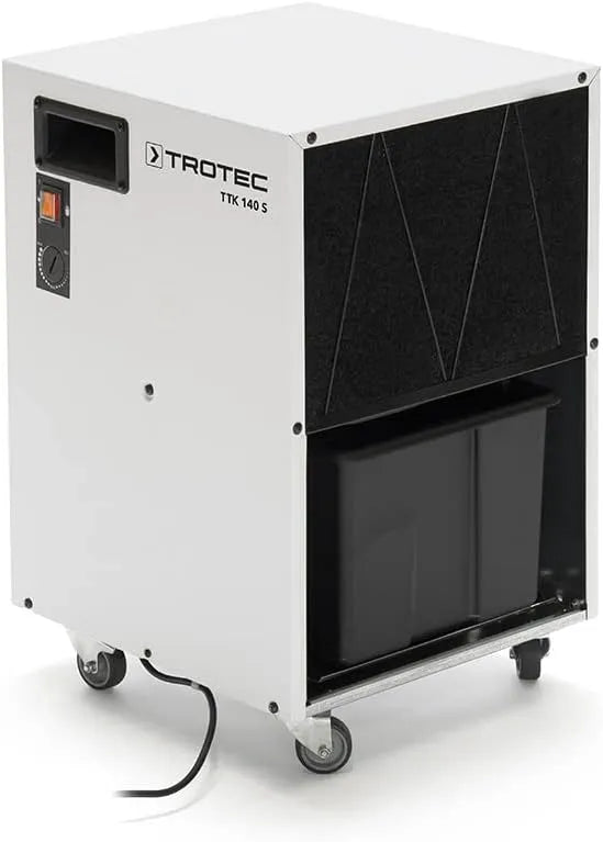 Trotec Luftentfeuchter TTK 140 S, 350 m³, Leistung 40 L/Tag, Fläche 140 m², für große Räume, Bautrockner