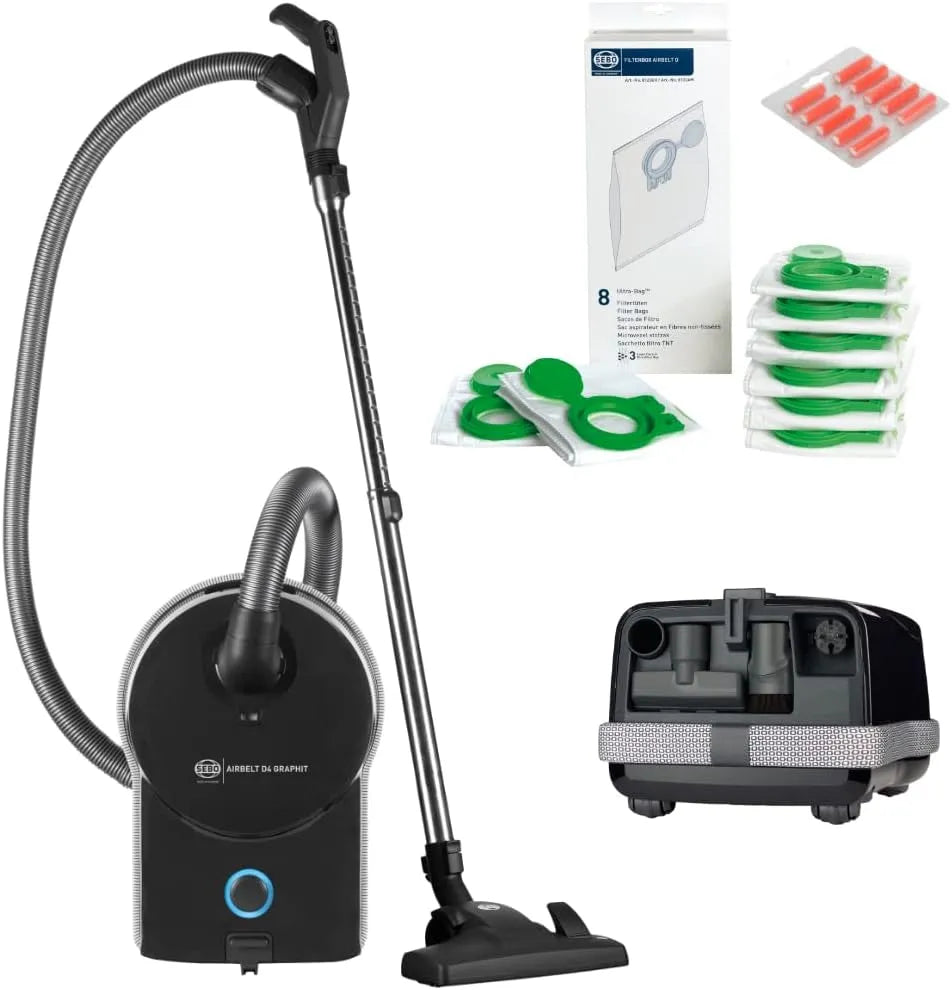 Staubsauger, SEBO Airbelt D4 Control 890 W inklusive. Zubehör