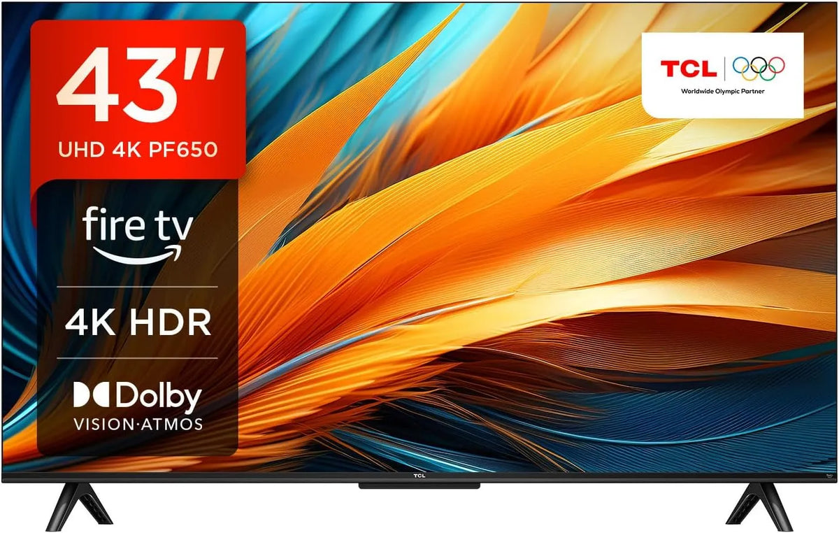 Modell 43-Zoll 4K Ultra HD 43PF650 HDR 10 Airplay2 TCL, Smart LED Fire TV, HDR TV, Dolby Vision, Dolby Atmos, DTS, Alexa integriert, Miracast