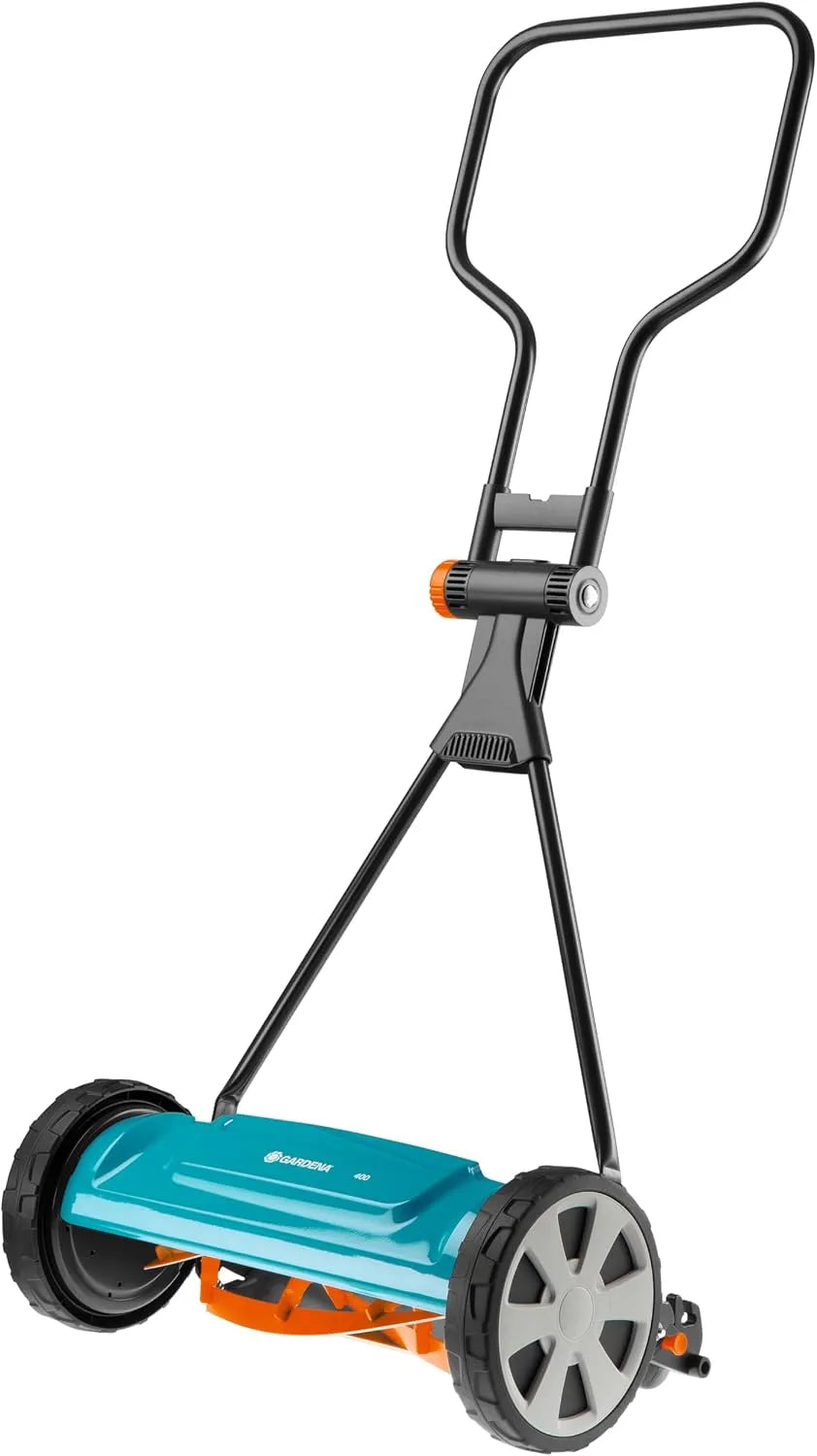 Rasenmäher 4018-20, Messerwalze aus Qualitätsstahl, Gardena Classic Spindelmäher 400: Handrasenmäher, geräuscharm und präzise