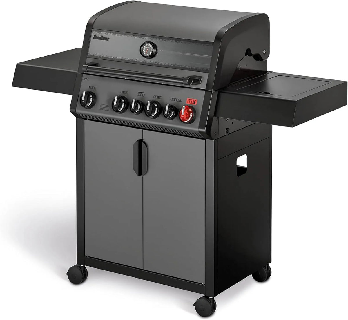 Gasgrill 8041 Enders, Hyde 4 SIKR Turbo, 4-Brenner aus Edelstahl für kraftvolles direktes und indirektes Grillen, 800 °C TURBO ZONE, SWITCH GRID