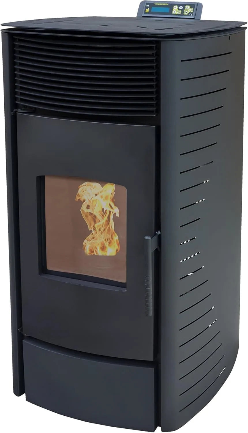 Modell Pelletofen A+ bis ³ P12 NEMAXX, Pelletofen 13,6 kW A+ bis 300 m³, ECO-Modus, Auto-Reinigungszyklus, in Schwarz