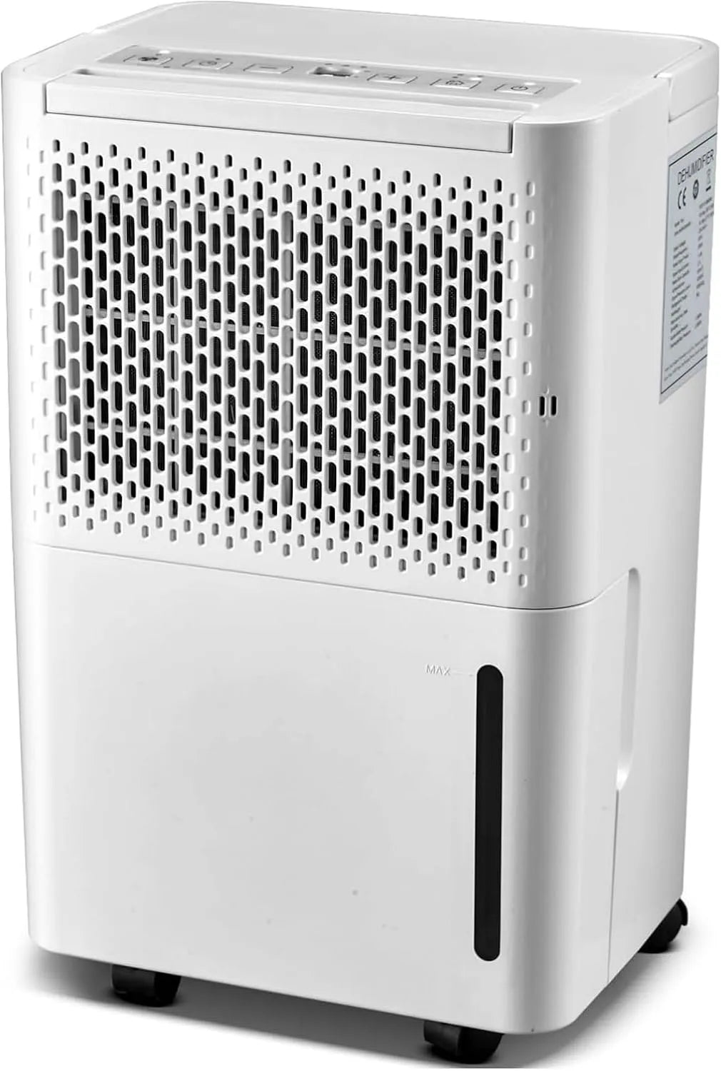 Luftentfeuchter 24h pasapair, ~20 m², Digitalanzeige, Timer-Gegen Feuchtigkeit, mit 3 Betriebsarten, Ablaufschlauch, Schimmel