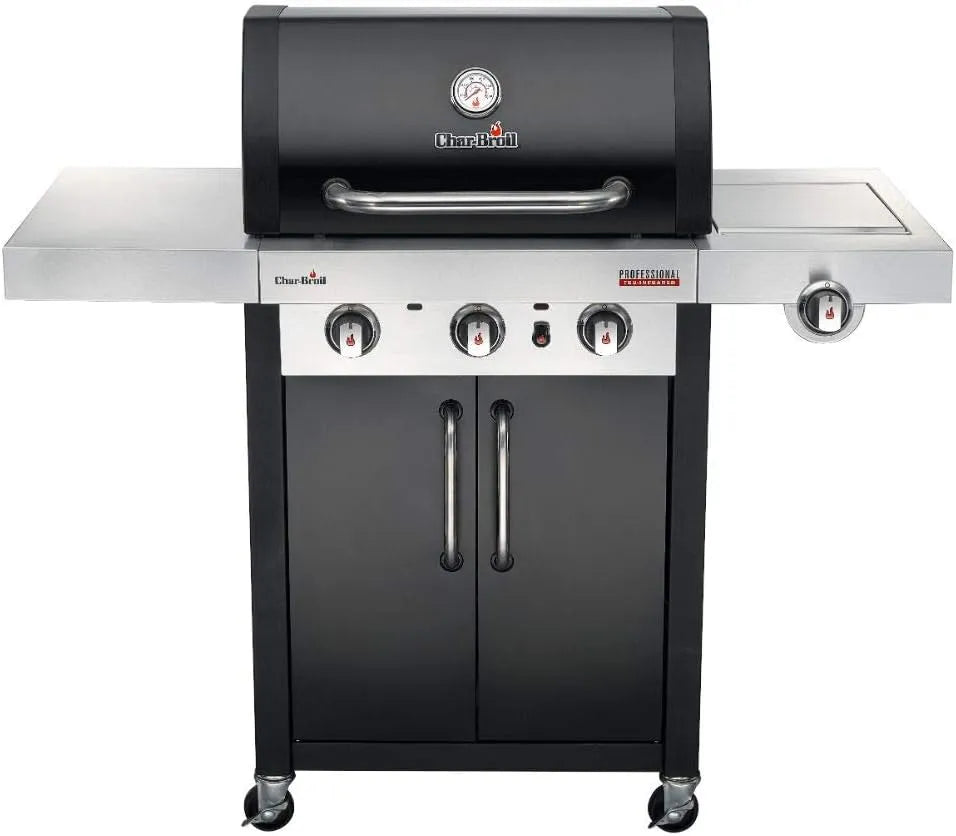 Char-Broil Gasgrill 3400B, 3 Brenner mit Seitenbrenner, Professional, in Schwarz