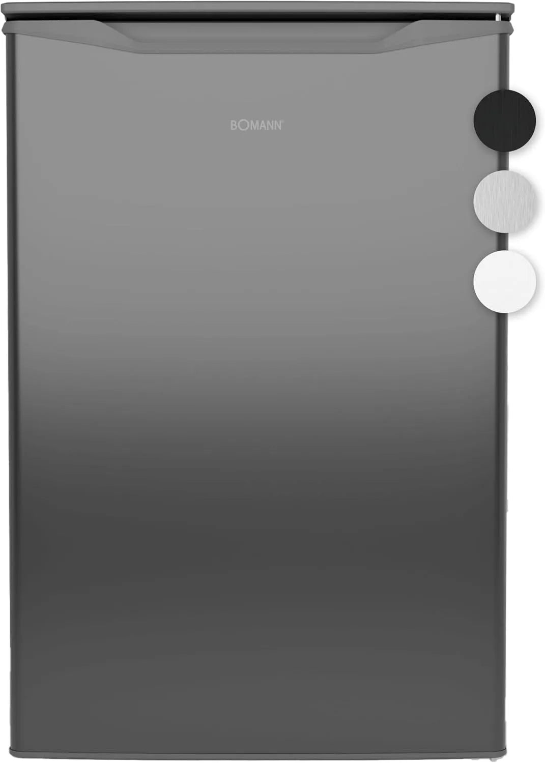 Bomann Gefrierschrank 4-Sterne-Gefrierfach GS 7253, ≤ -18 °C, energieeffizient, stufenlos regelbar, inox, Fassungsvermögen 87 L, leise & klein