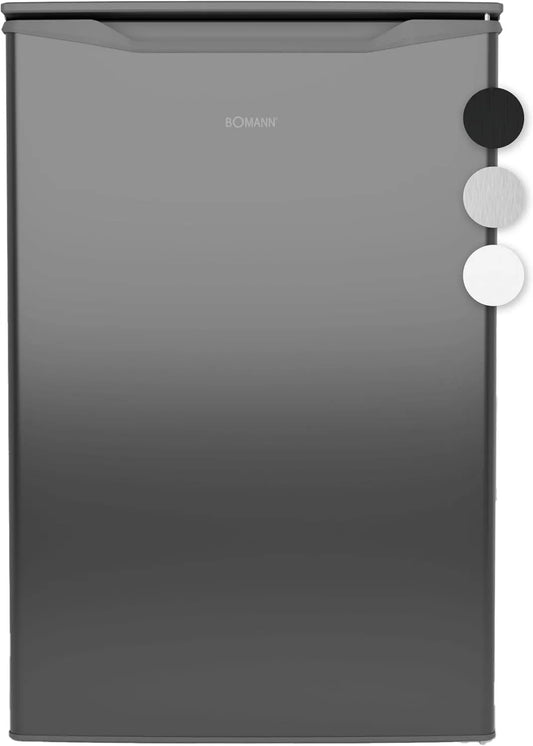 Bomann Gefrierschrank 4-Sterne-Gefrierfach GS 7253, ≤ -18 °C, energieeffizient, stufenlos regelbar, inox, Fassungsvermögen 87 L, leise & klein