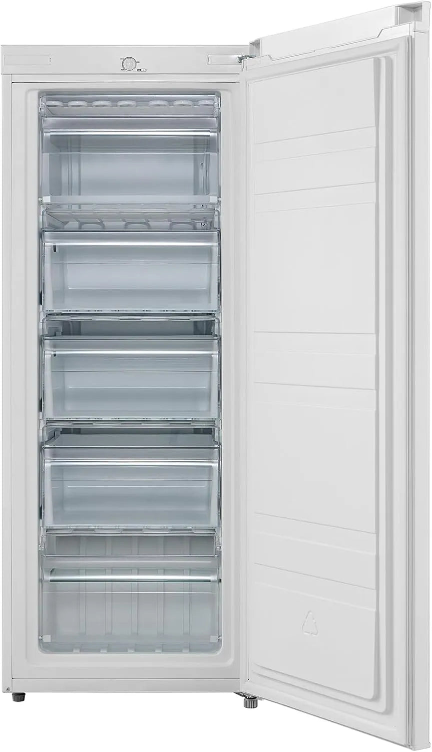 Comfee Gefrierschrank RCU160WH2, Hochwertiger GMCC-Kompressor, 142cm hoch, Fassungsvermögen 160L Gefrierteil, 183 kWh, Jahr, Türanschlag wechselbar