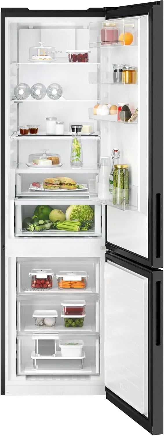 AEG Kühl-Gefrierkombination ORC7P361CL 7000, Inverter Kompressor, Fassungsvermögen 362L,2020mm, GreenZone+ Freistehende, NoFrost, LED-Beleuchtung